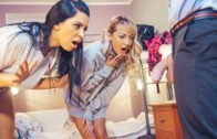 FakeHostel – Matty Mila Perez And Lia Lin – Creampies For Lesbian Girlfriends