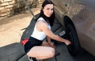 LookAtHerNow – Aidra Fox Rotating Her Tires