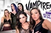 GirlsWay – Carter Cruise, Melissa Moore, Abigail Mac, Jelena Jensen And Georgia Jones – VAMPIRES Part 1 – Welcome To The Family