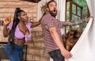 BrazzersExxtra – Demi Sutra And Ebony Mystique – Jogging His Memory With Her Pussy