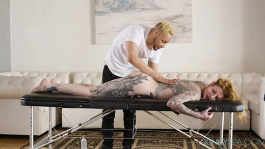 [KinkySpa] Penny Archer (Tatted redhead hottie Penny Archer gets a BBC massage / 07.09.2021)