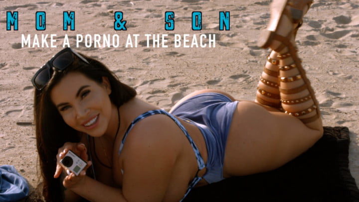 ManyVids - Korina Kova - Mom And Son Make A Porno At The Beach