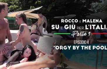 RoccoSiffredi - Malena Nazionale And Christie Dom - Orgy By The Pool