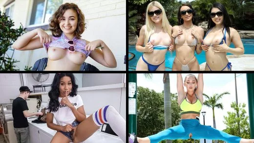 TeamSkeetSelects - Alessia Luna, Alex Coal, Stella Rae And Bethany Benz - Public Flashing