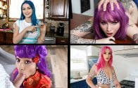 TeamSkeetSelects – Jewelz Blu, Avery Black, Val Steele And Siri Dahl – Neon Girls Compilation