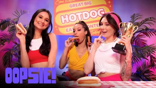 Oopsie! - Eliza Ibarra, Alexis Tae And Charlotte Sins - Hot Dong Eating Contest