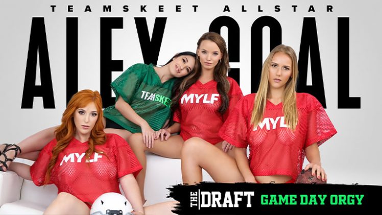 TeamSkeetAllStars – Alex Coal, Jasmine Daze, Lauren Phillips And Pristine Edge – The Draft Game Day Orgy
