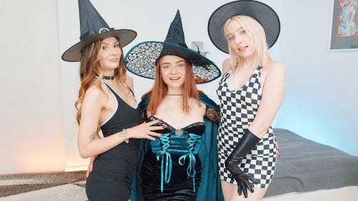 BeautyAngels - Altera Pars, Kira Viburn And Nansy Small - Halloween Lesbian Sex Night