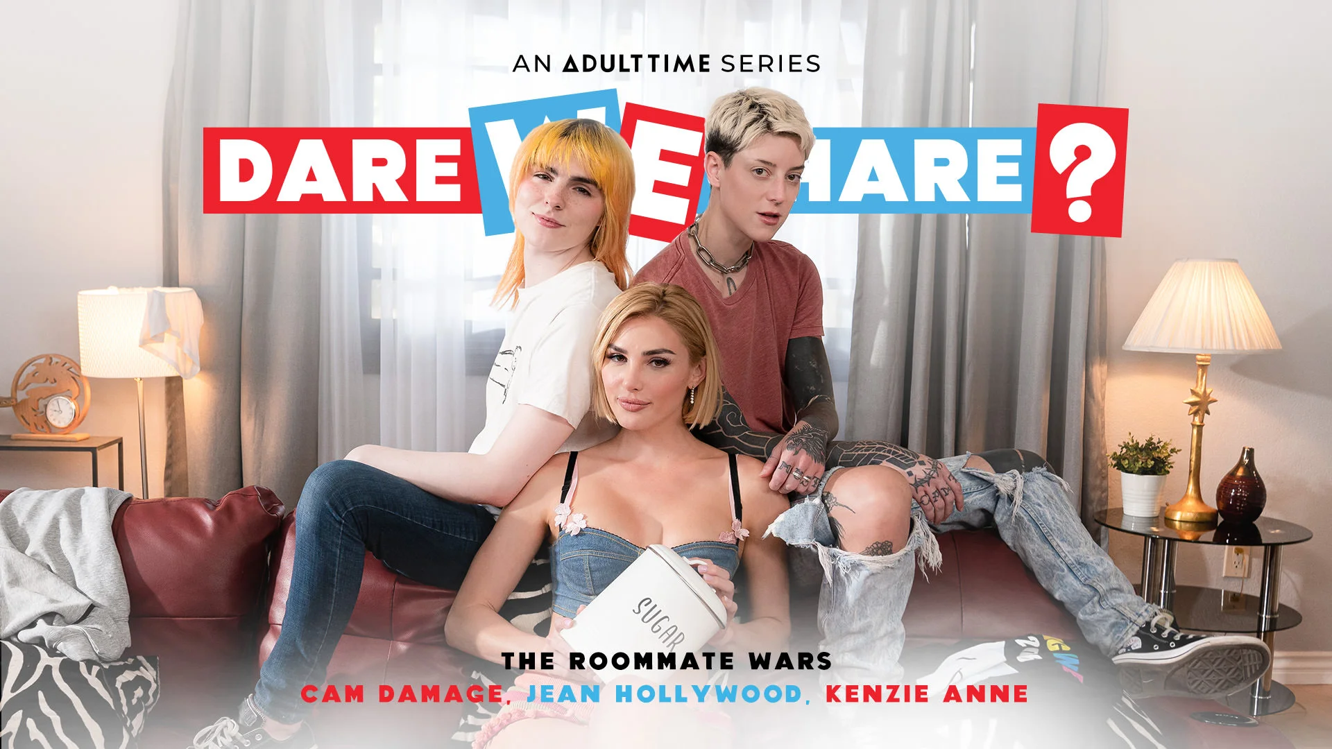 DareWeShare &#8211;  Jean Hollywood, Cam Damage And Kenzie Anne &#8211; The Roommate Wars