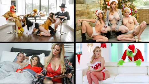 MylfSelects - Kat Dior, Brooklyn Chase, Dee Williams And Casca Akashova - Holiday Fun With MILFs Compilation