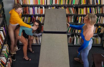 LilHumpers - Slay Savage And Krissy Knight - Sneaky Librarian Gets College Cock