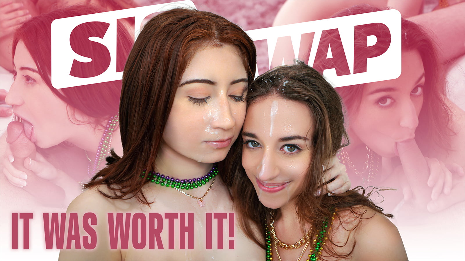 SisSwap &#8211; Venice Rose And Ava Davis &#8211; Mardi Gras Swap