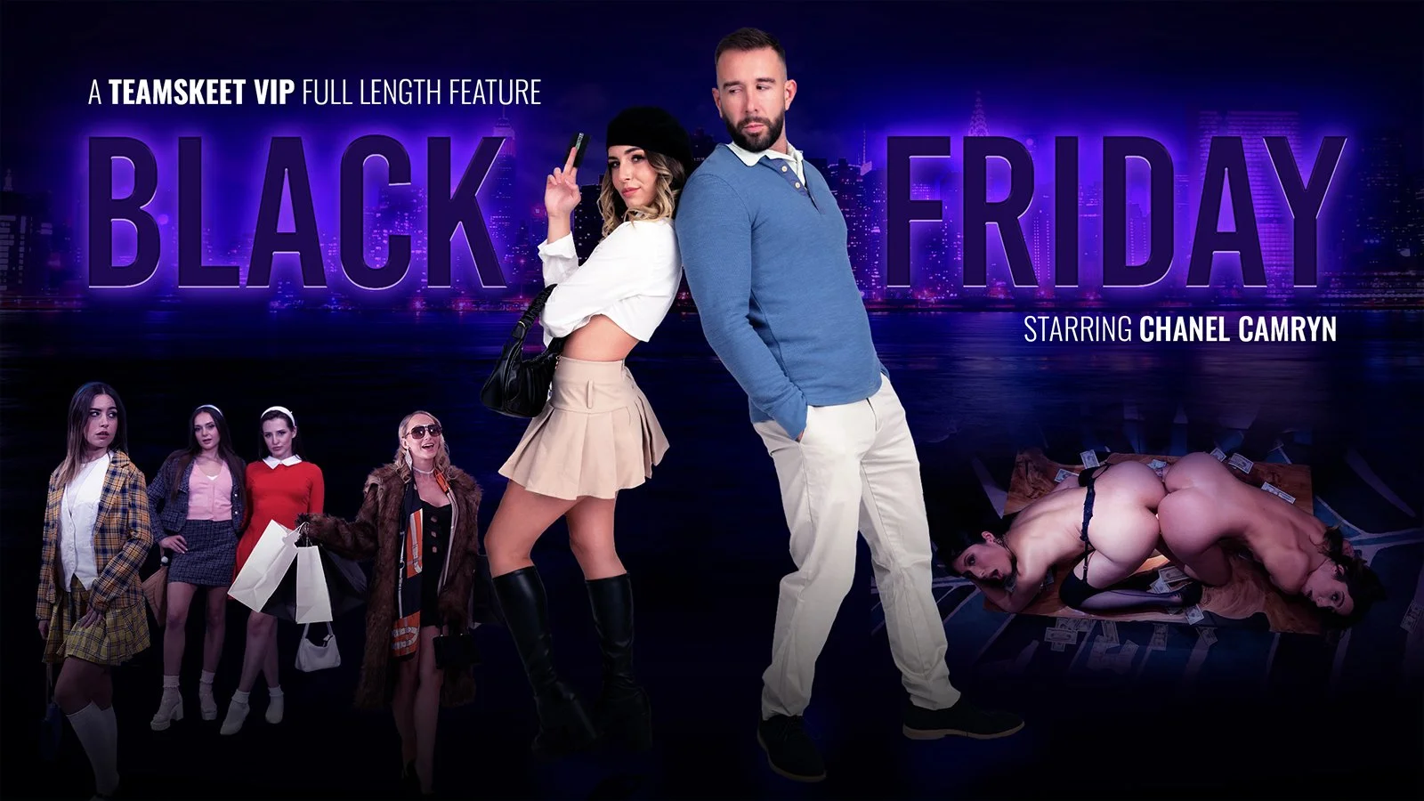 TeamSkeetFeatures &#8211; Aften Opal, Penelope Woods, Aubree Valentine, Chanel Camryn And Crystal Clark &#8211; Black Friday