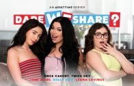 DareWeShare – Jane Wilde, Leana Lovings And Holly Day – Once Caught, Twice Shy