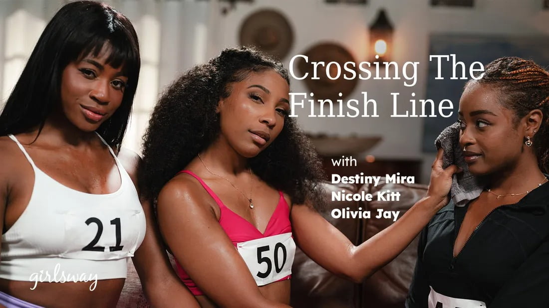 SquirtingLesbian &#8211; Nicole Kitt, Destiny Mira And Olivia Jay &#8211; Crossing The Finish Line