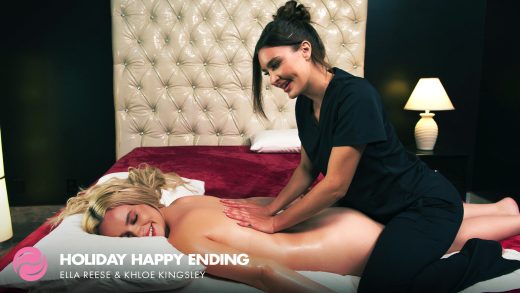 AllGirlMassage – Ella Reese And Khloe Kingsley – Holiday Happy Ending