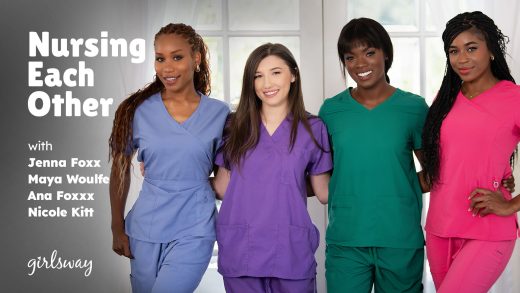 Girlsway – Ana Foxxx, Jenna Foxx, Maya Woulfe And Nicole Kitt – Nursing Each Other