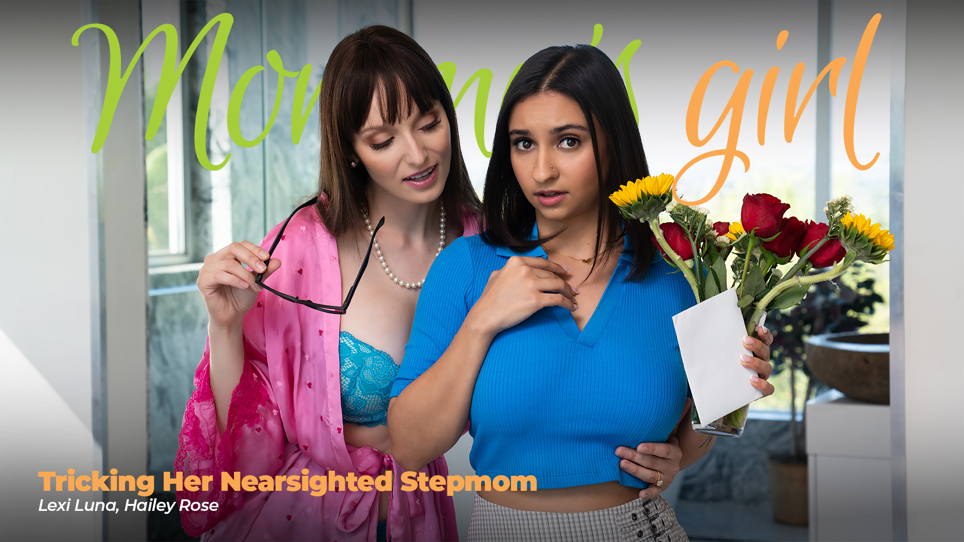 MommysGirl &#8211; Lexi Luna And Hailey Rose &#8211; Tricking Her Nearsighted Stepmom