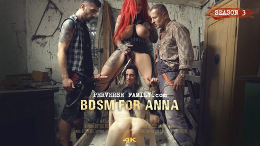 PerverseFamily – Anna De Ville, Brittany Bardot and Sabien Demonia – BDSM for Anna
